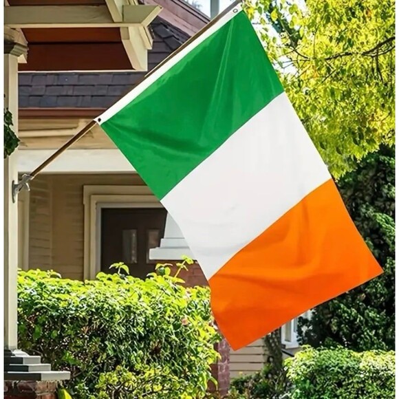 3x5ft Irish Flag Fade Resistant, Durable Canvas, Brass Grommets, Double Stitched - Picture 2 of 5